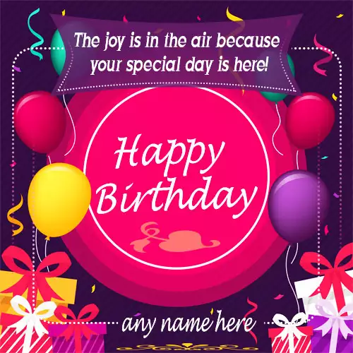 Birthday Card With Name For Best Friend